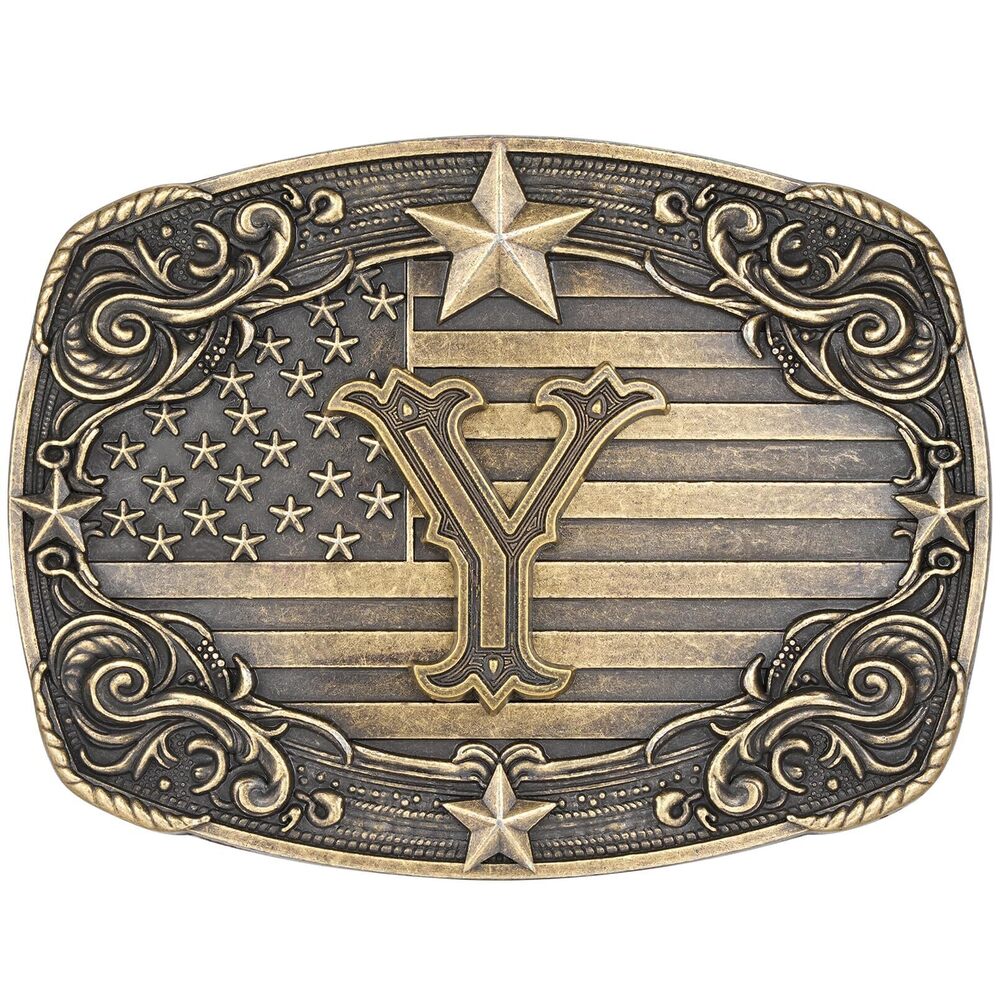 9007 Western Belt Buckle Vintage Initial Letter Y Cowboy Belt Buckle Texas